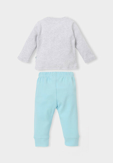 Disney Mickey Mouse Schlafanzug – 2-teilig – Jungen – Grau oder Blau – Gr. 62–92