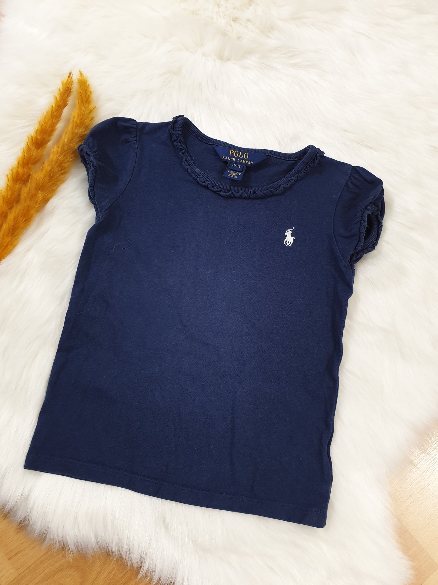 T-Shirt – Blau | Ralph Lauren | Mädchen | Größe 98 | Sehr guter Zustand