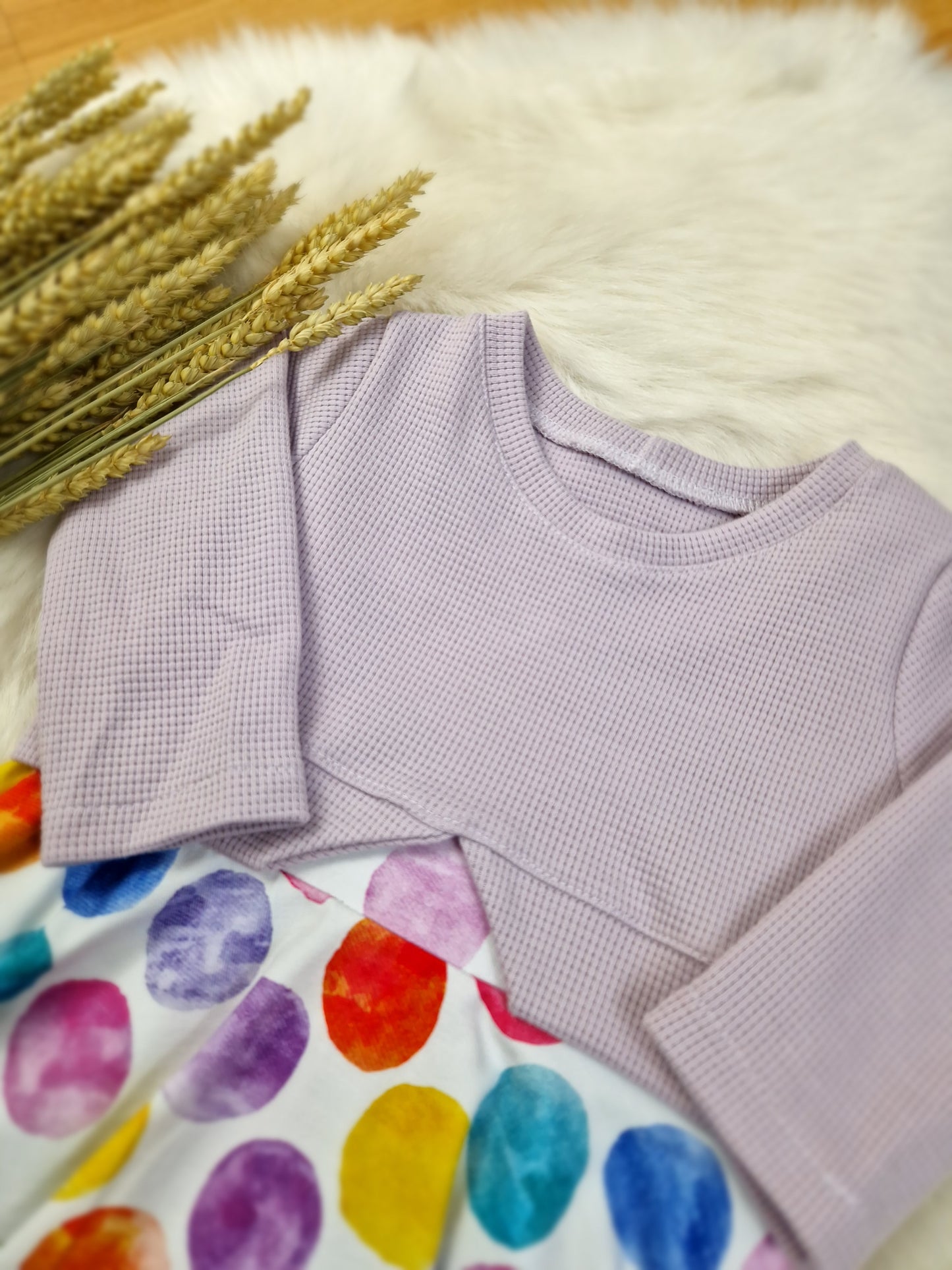 Handmade Set – Kleid & Sweater Kurz | Größe 80 | Mädchen