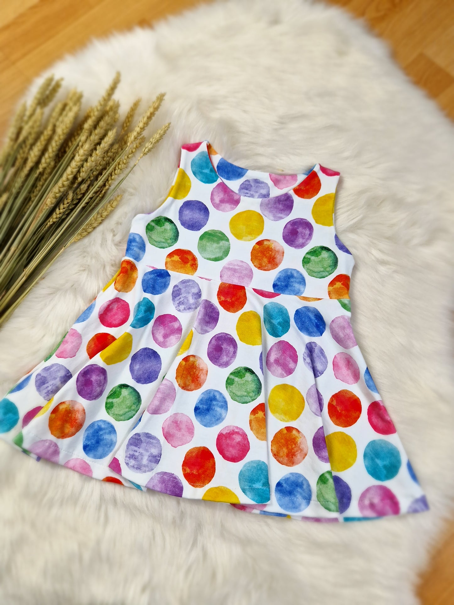 Handmade Set – Kleid & Sweater Kurz | Größe 80 | Mädchen