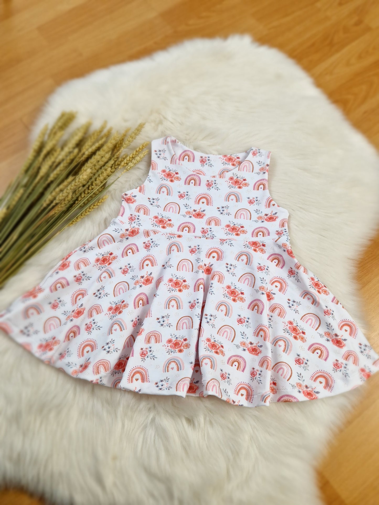 Handmade Set – Kleid & Sweater Kurz | Größe 80 | Mädchen