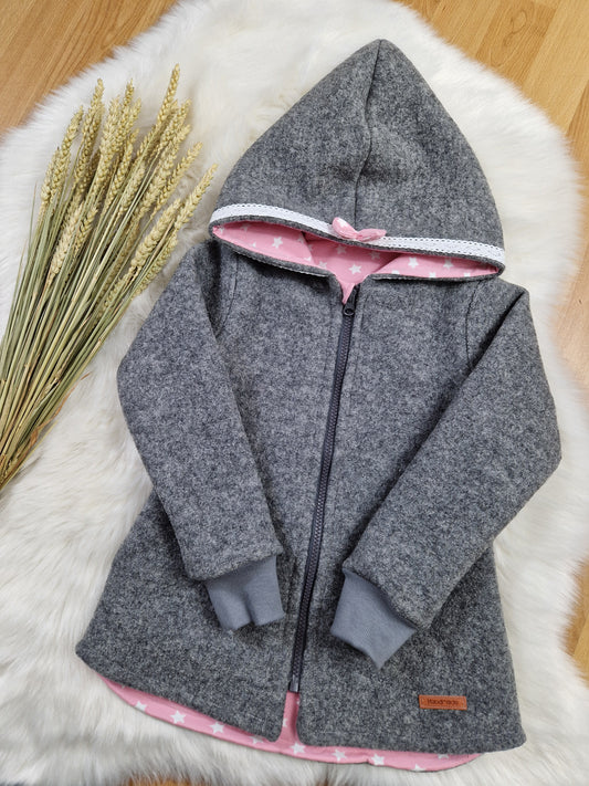 Handmade Walkmantel – Mädchen – Gr. 104