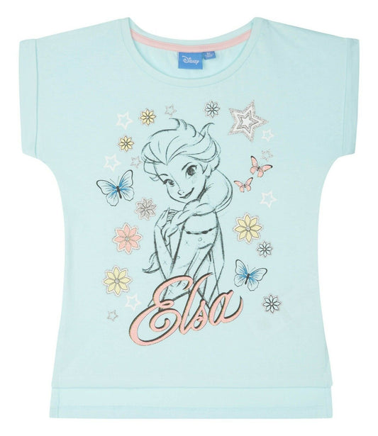 T-Shirt „Die Eiskönigin“ – Blau | Mädchen | Größen 104–128 | Neu