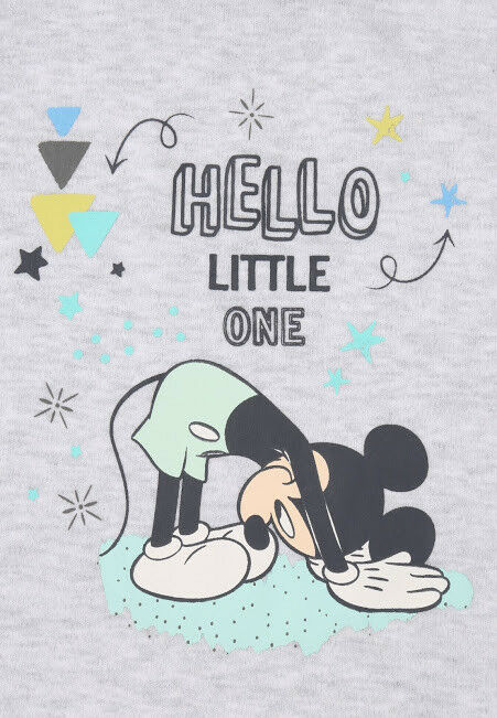 Disney Mickey Mouse Schlafanzug – 2-teilig – Jungen – Grau oder Blau – Gr. 62–92