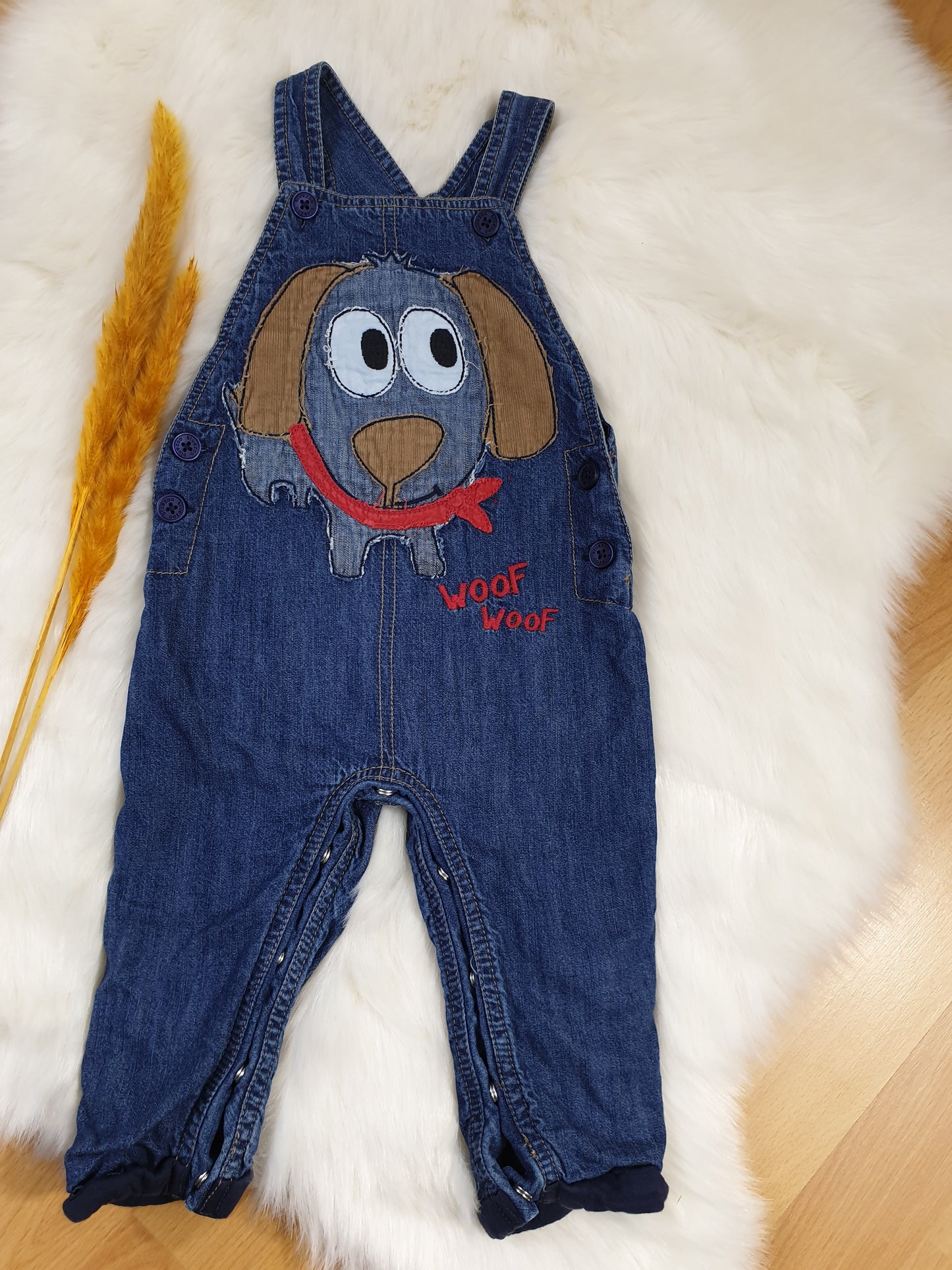 Debenhams Latzhose – Jeans Blau – Jungen – Gr. 74/80