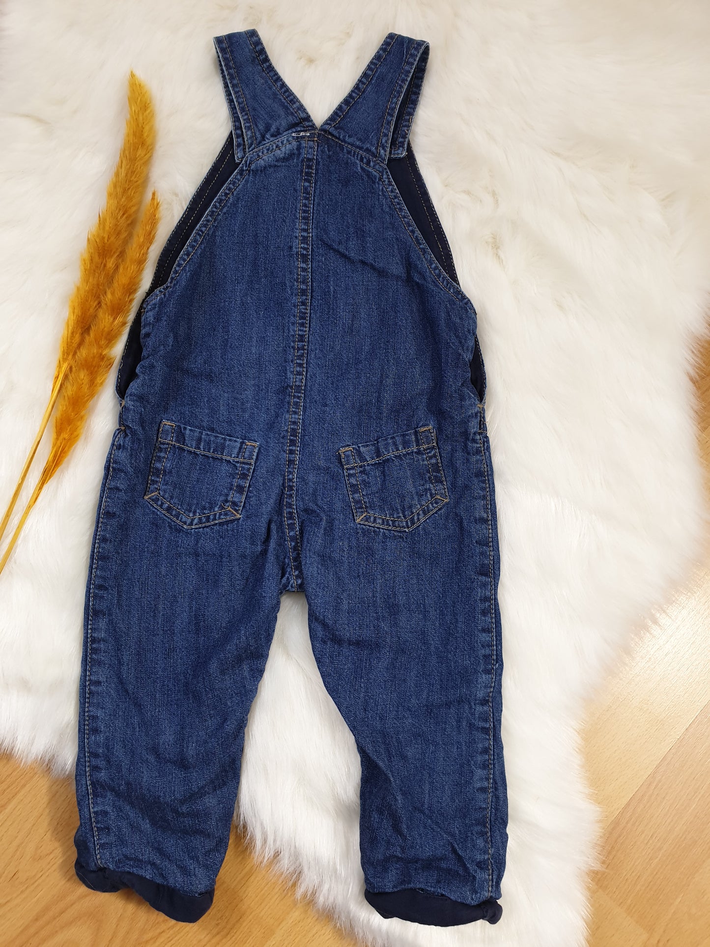 Debenhams Latzhose – Jeans Blau – Jungen – Gr. 74/80