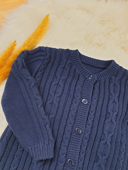 Nutmeg Strickjacke – Dunkelblau – Mädchen – Gr. 92/98