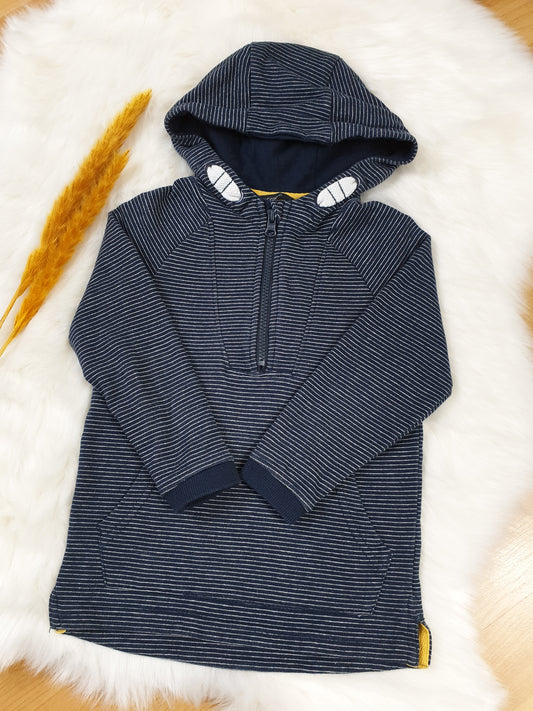 George Hoodie – Dunkelblau gestreift – Jungen – Gr. 98/104