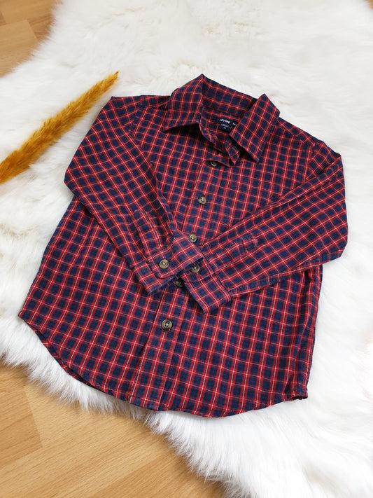 GAP Hemd – Rot kariert – Jungen – Gr. 98