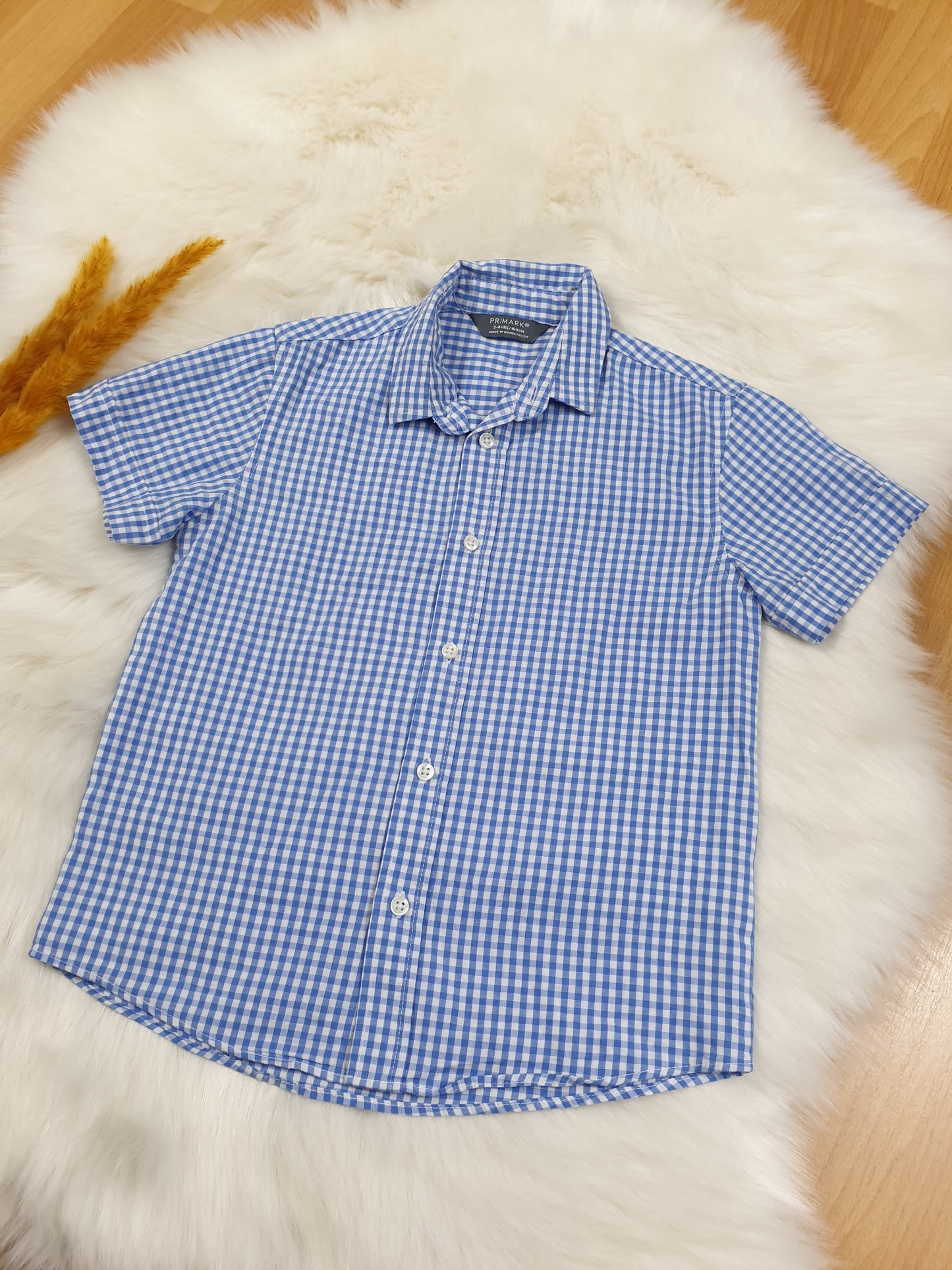 2er-Set: Hemd & T-Shirt – Blau – Kurzarm – Jungen – Gr. 98/104