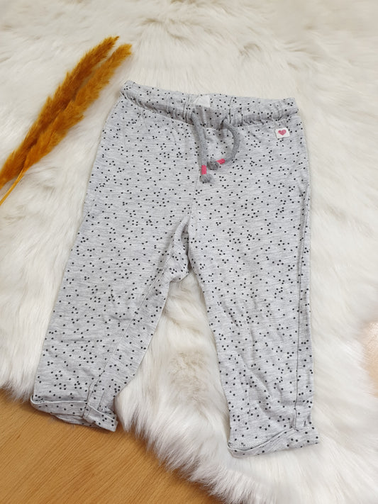 H&M Jogginghose – Grau mit Punkten – Mädchen – Gr. 80