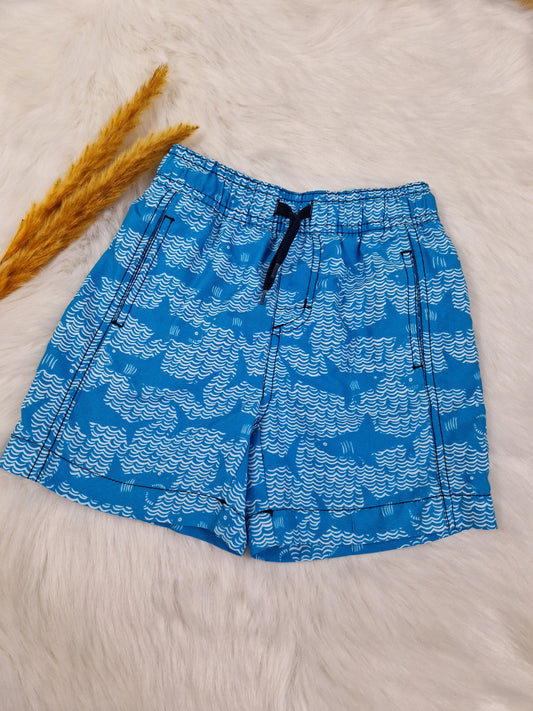 Badehose – Blau mit Haien | Jungen | Größe 98 | Sehr guter Zustand