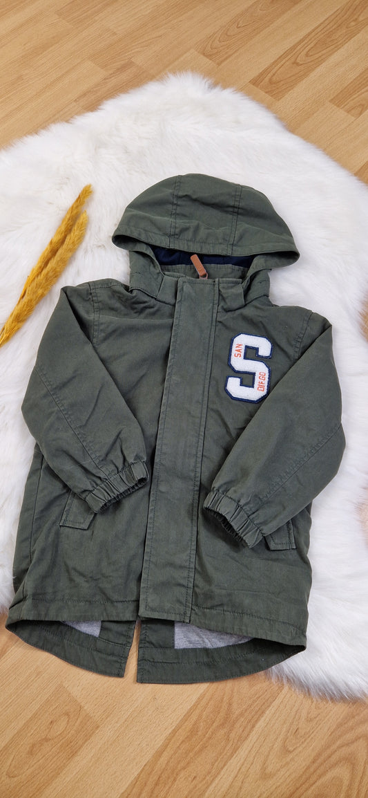 H&M Jacke / Parka – Khaki – Jungen – Gr. 98