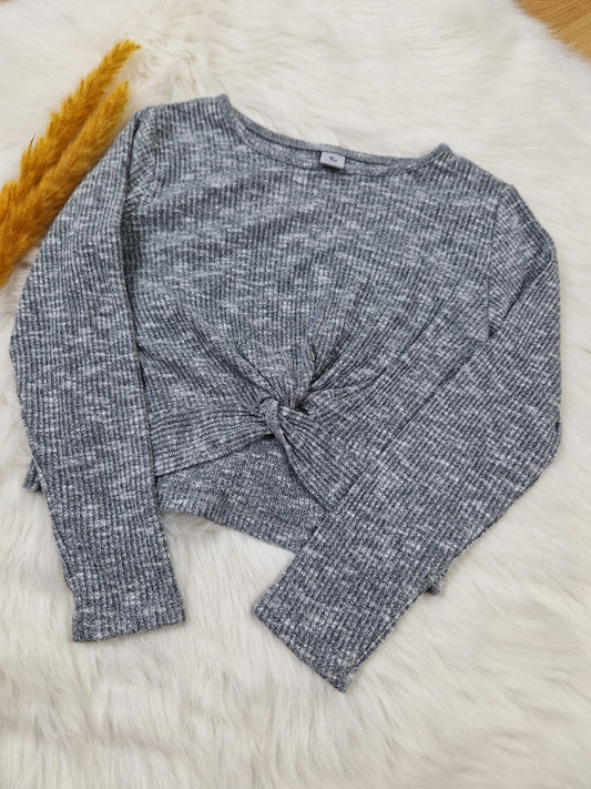 TU Sweater – Grau Meliert – Mädchen – Gr. 122