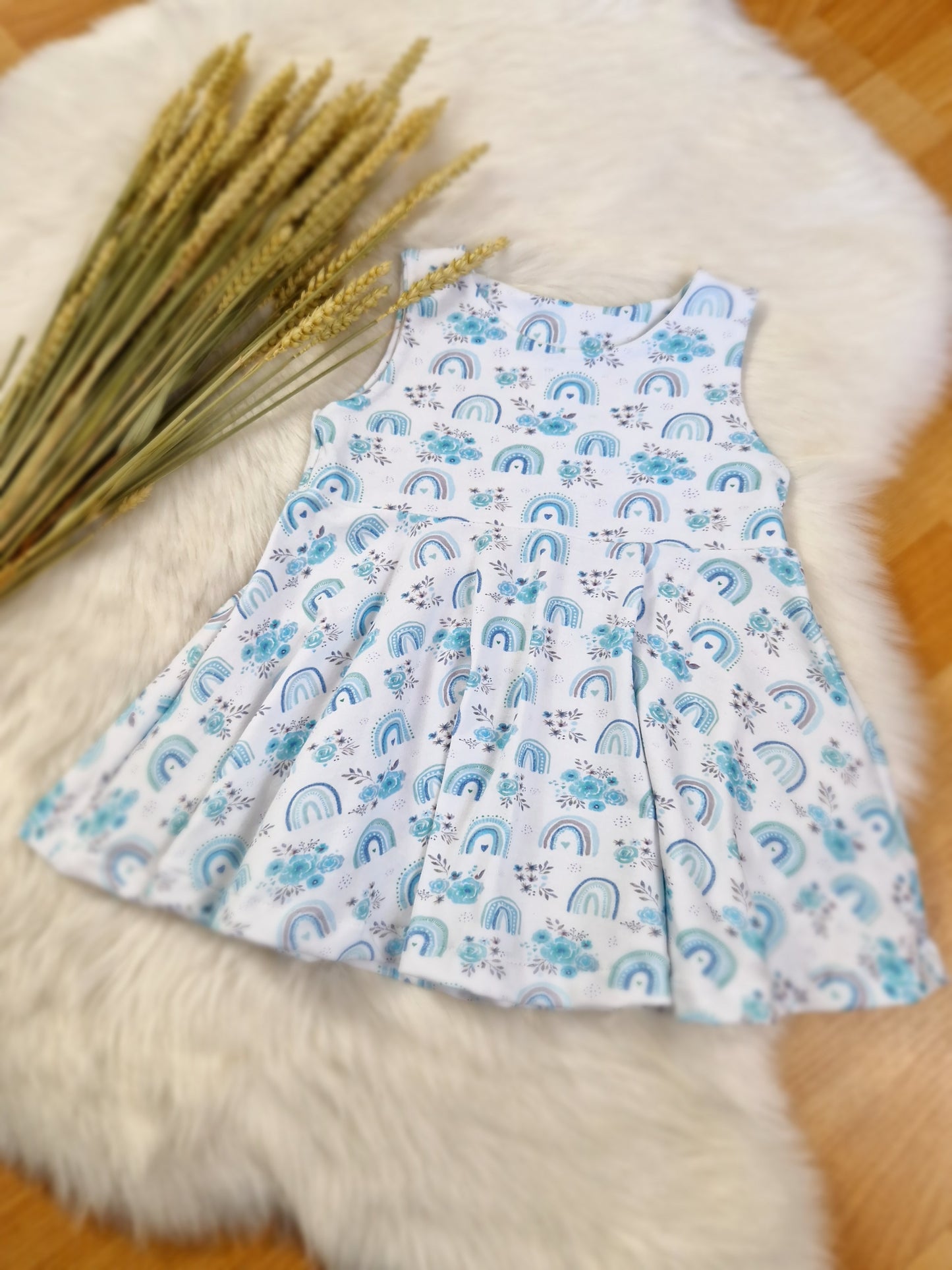 Handmade Set – Kleid & Sweater Kurz | Größe 80 | Mädchen
