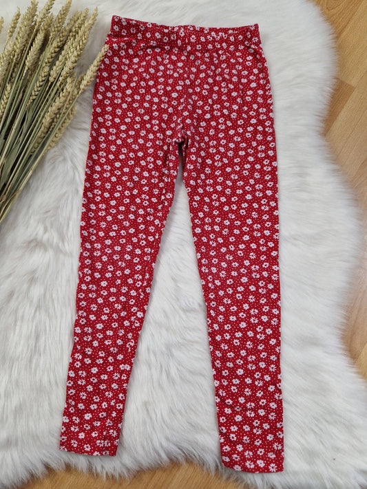 TU - Leggings – Rot mit Muster – Mädchen – Gr. 122