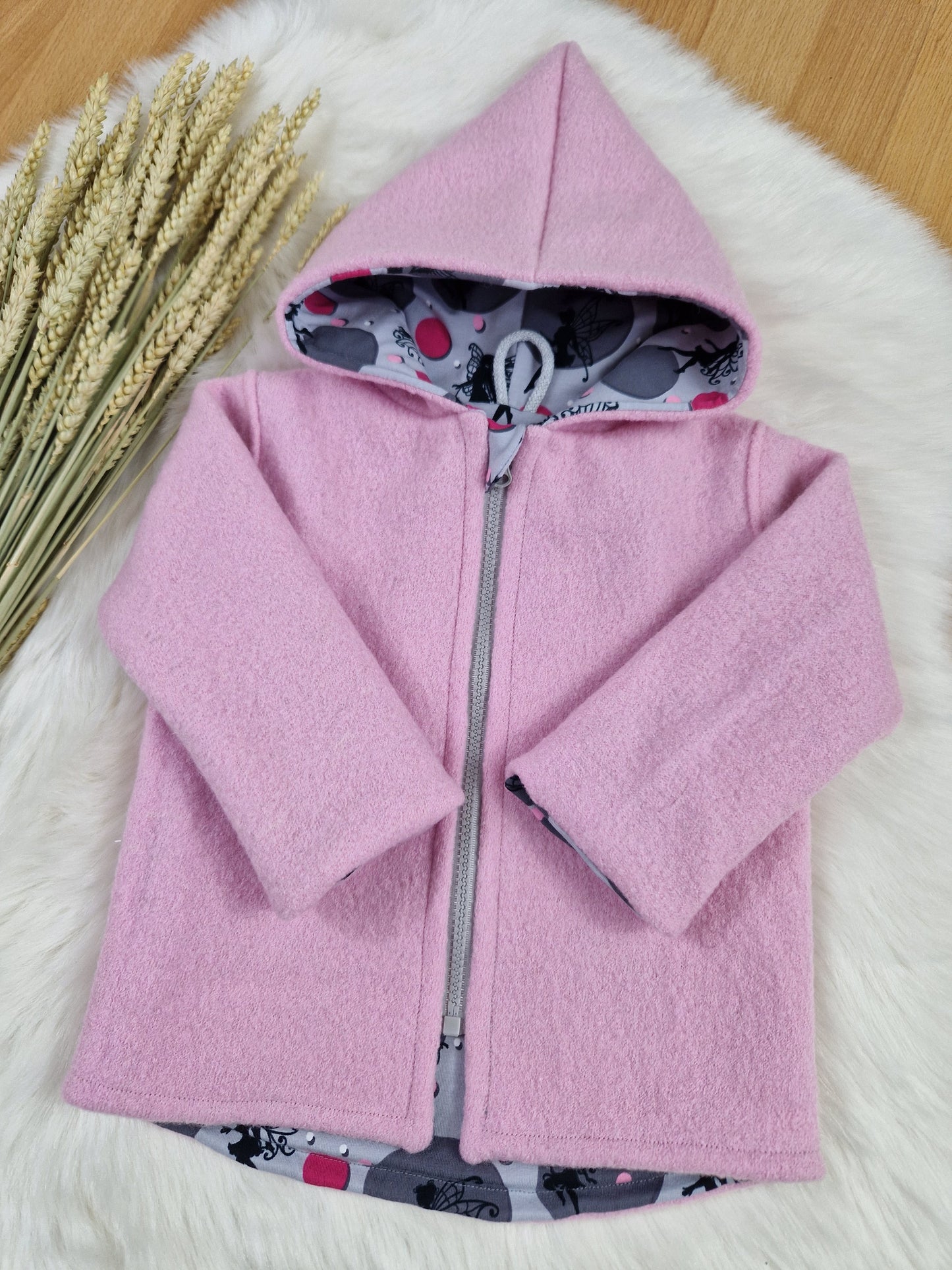 Handmade Walkjacke – Unisex – Mädchen & Jungen – Gr. 86