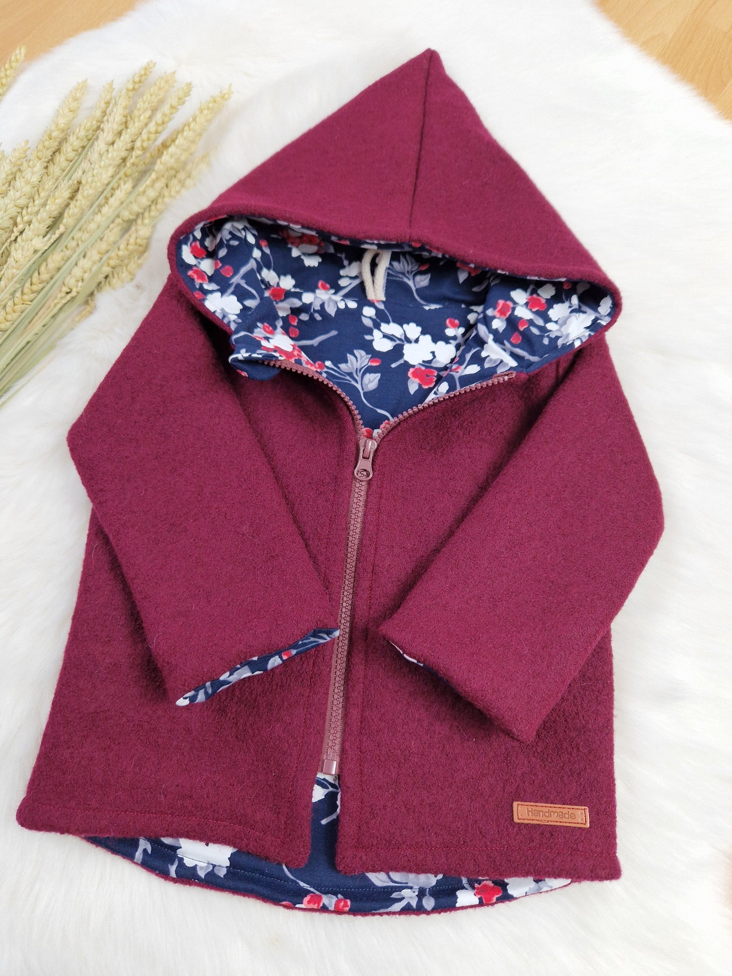 Handmade Walkjacke – Unisex – Mädchen & Jungen – Gr. 86