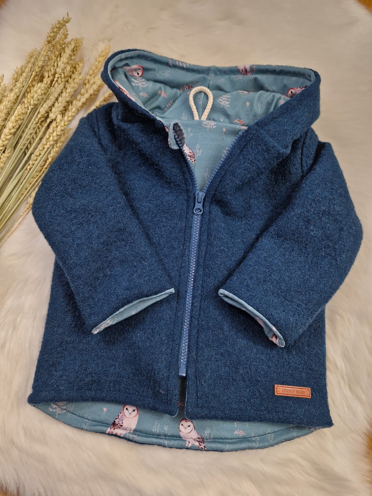 Handmade Walkjacke – Unisex – Mädchen & Jungen – Gr. 86